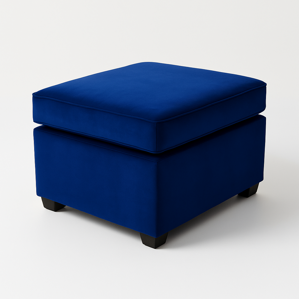 Dixie Pillow Top Ottoman - Midnight Velvet