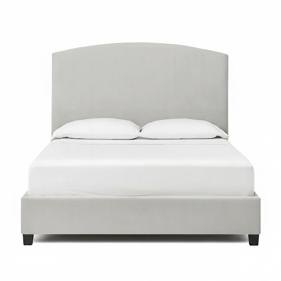 Patria Platform Bed - Grey Velvet