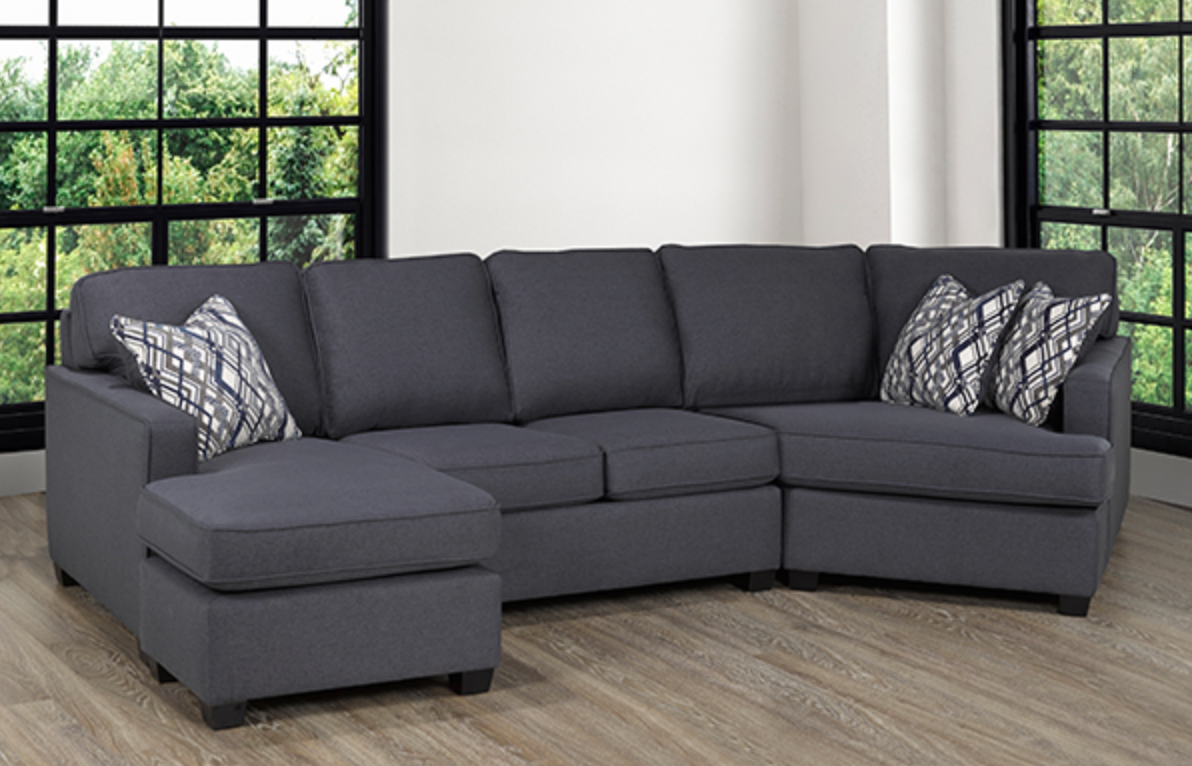 Wembley II Sectional - Dark Grey