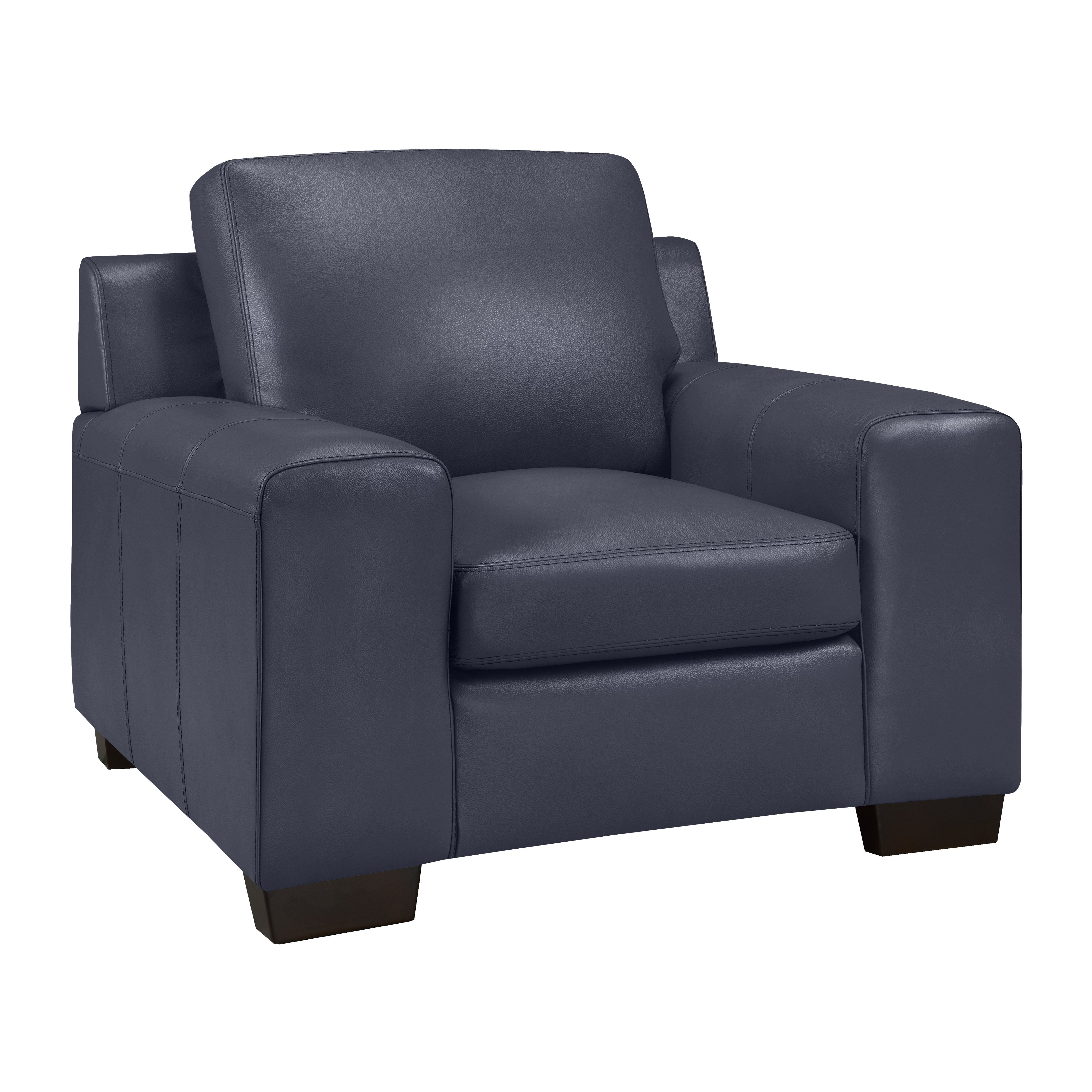 Vernon Sofa Series - Navy Genuine Leather