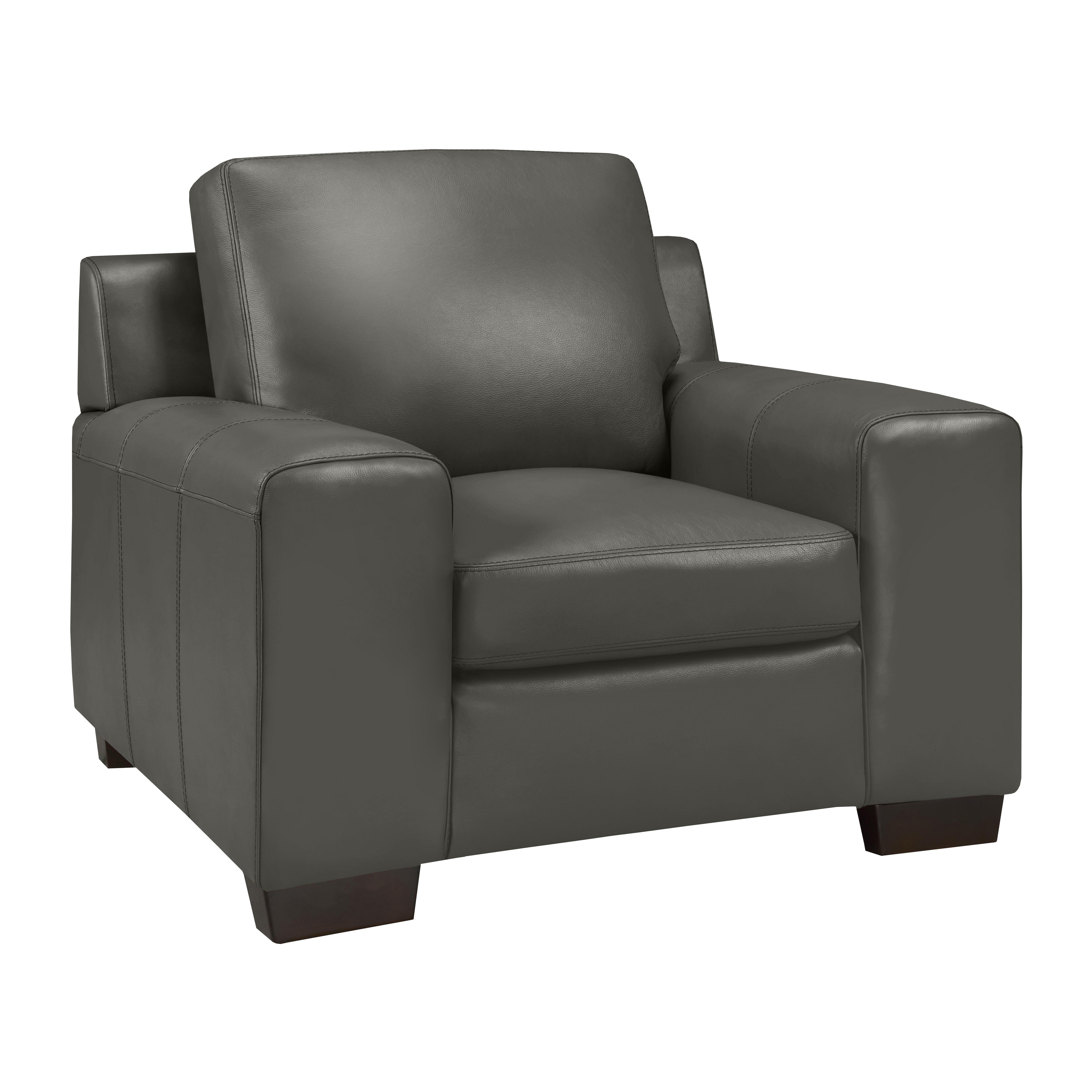 Vernon Sofa Series - Stone Grey Genuine Leather