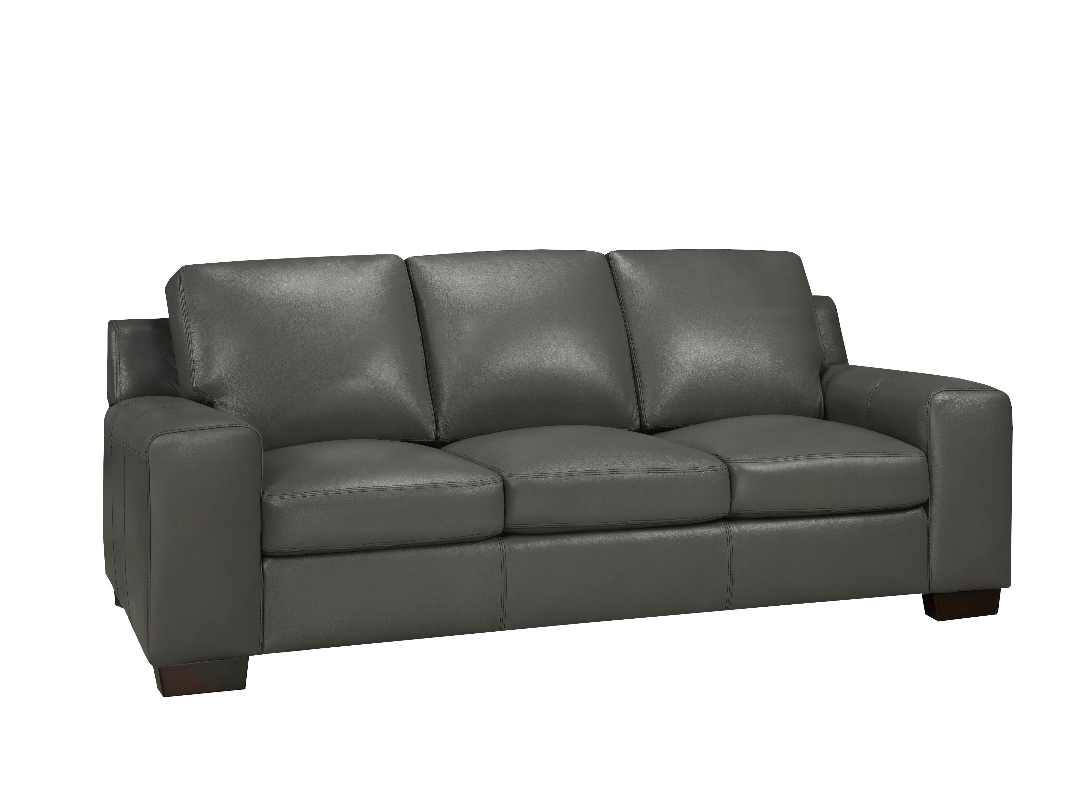 Vernon Sofa Series - Stone Grey Genuine Leather