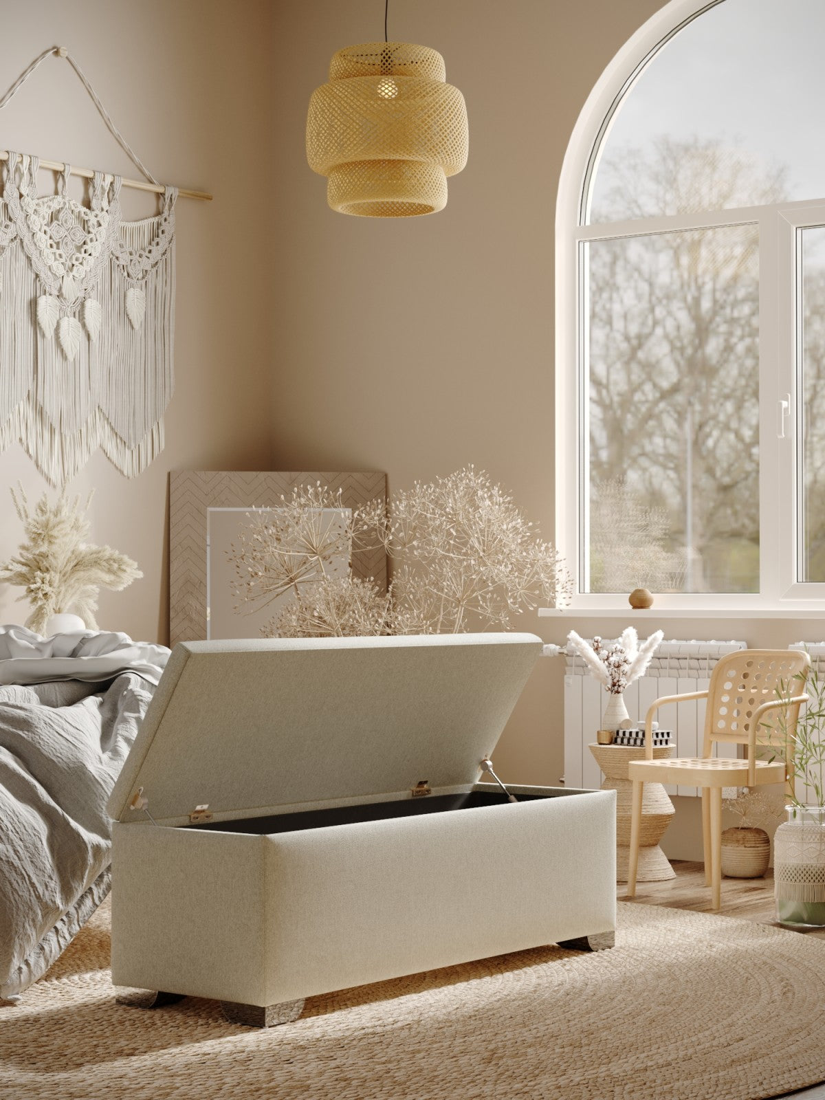 Cambridge Storage Bench - Beige
