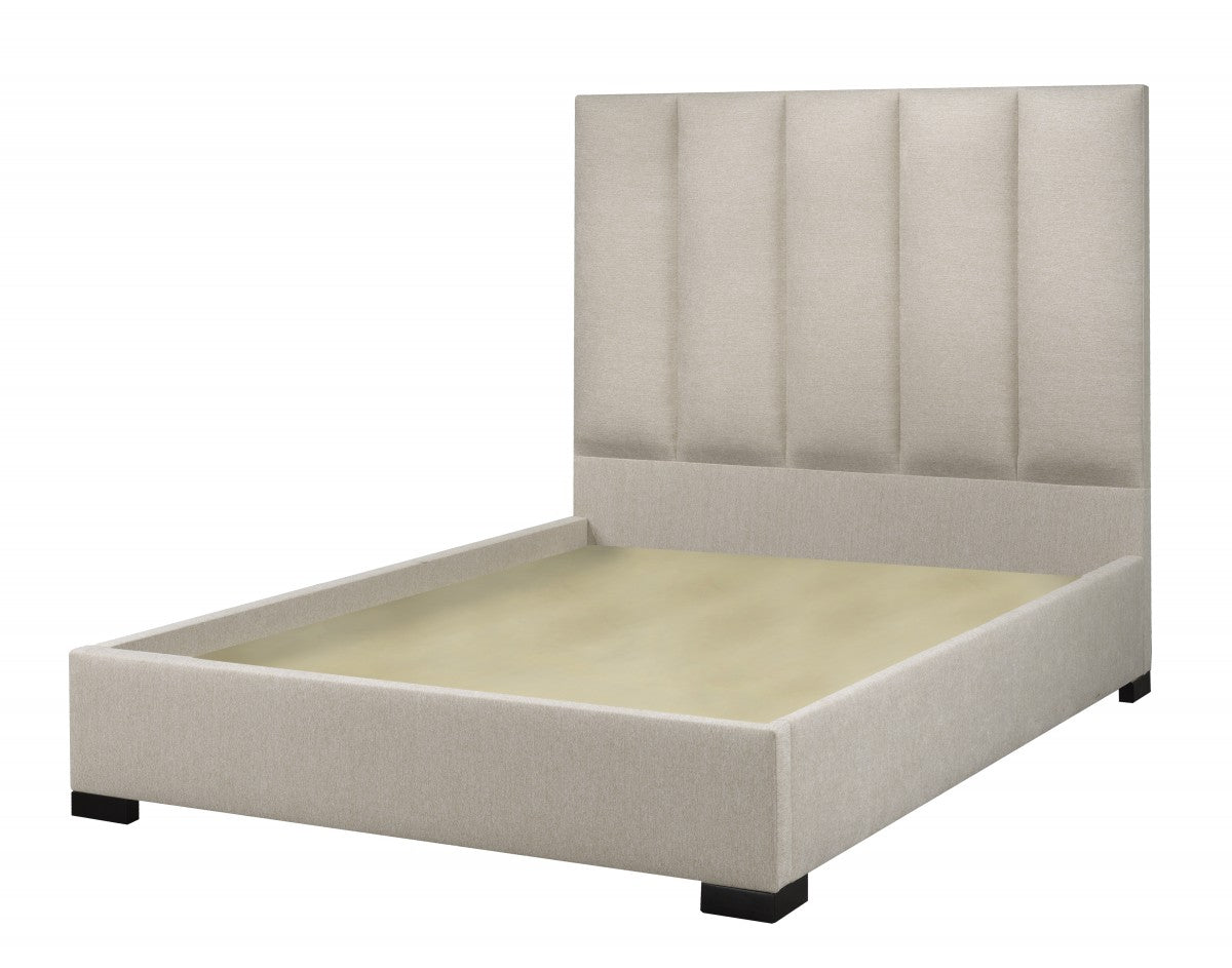 Madeira Platform Bed - Beige