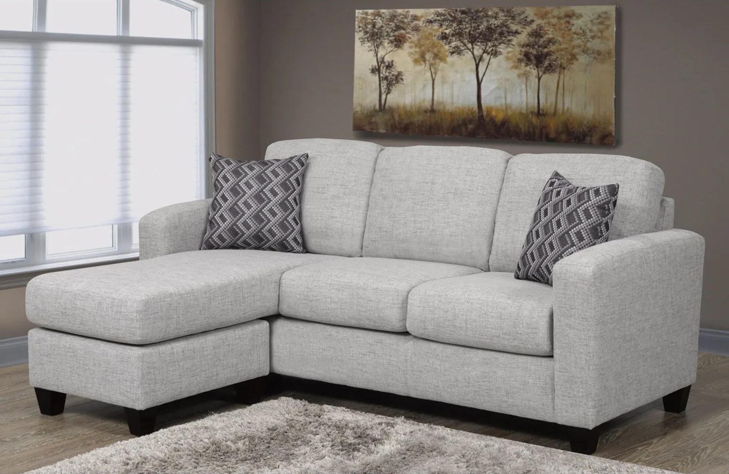 Clarkson LHF/RHF Configurable Sectional - Light Grey