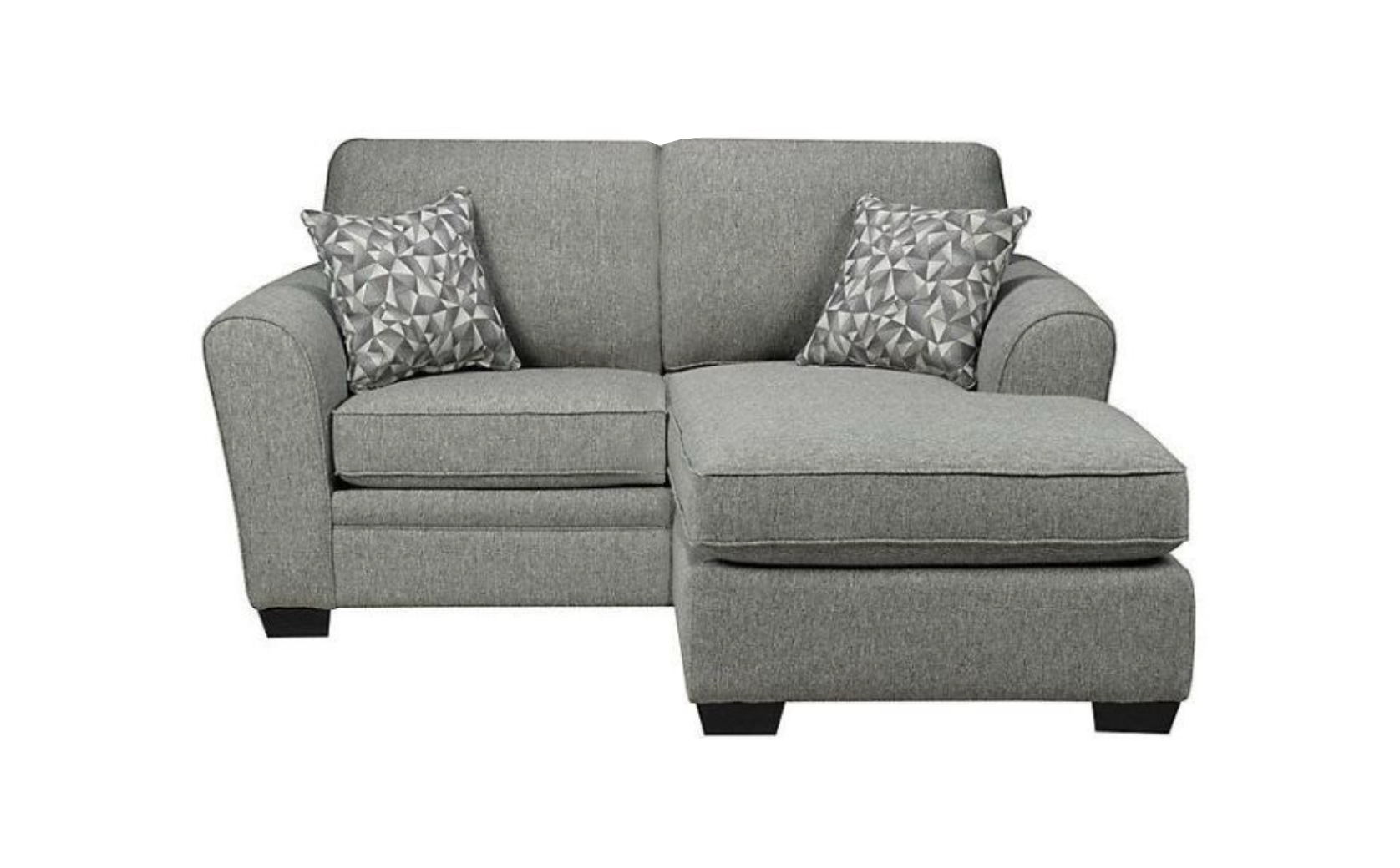 Calcato LHF/RHF Configurable Love Seat & Chaise - Grey - CanadianFurniture.ca