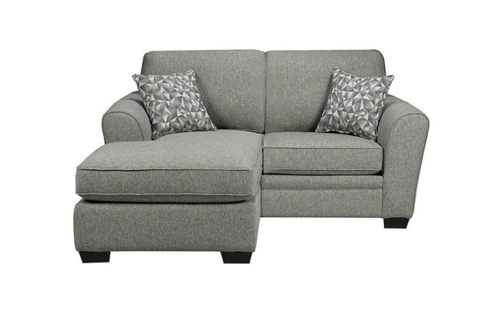 Calcato LHF/RHF Configurable Love Seat & Chaise - Grey - CanadianFurniture.ca