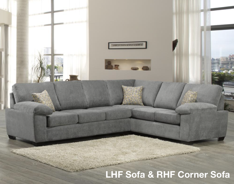 Heather Sectional - Grey - Canadian Furniture