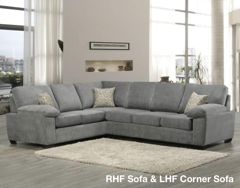 Heather Sectional - Grey - Canadian Furniture