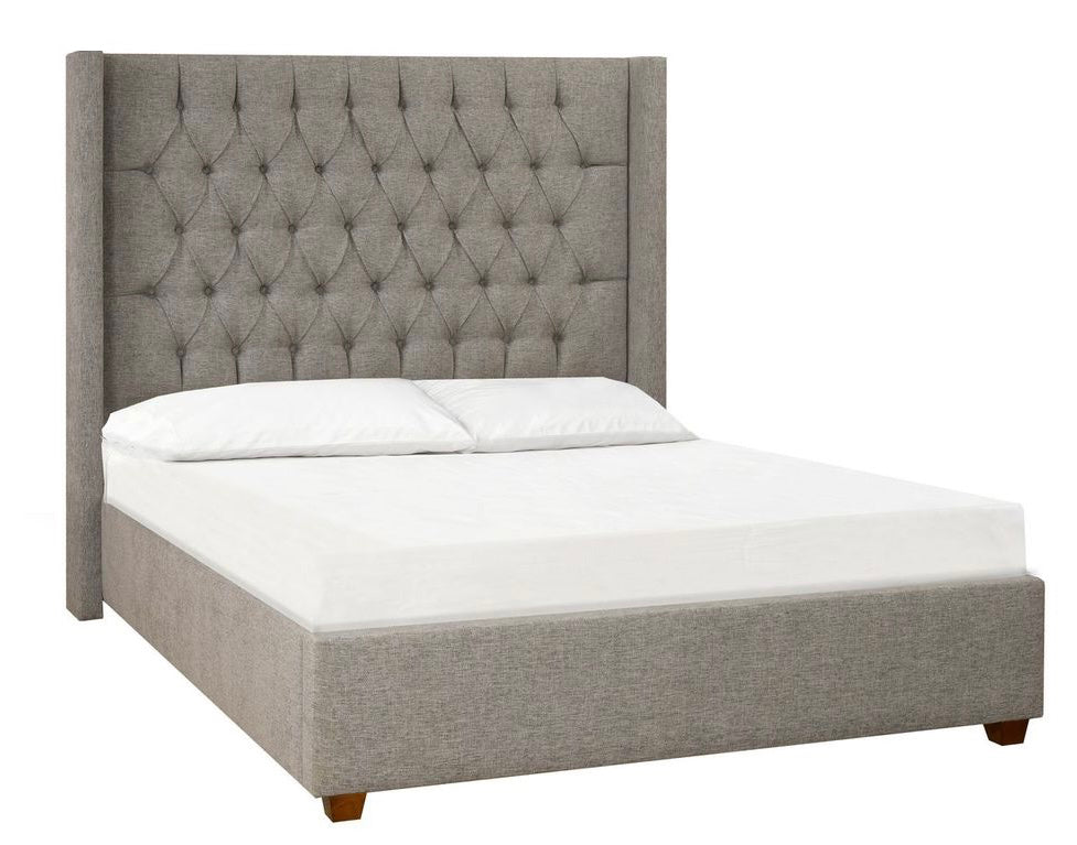 Katrina Platform Bed - Grey - Canadian Furniture