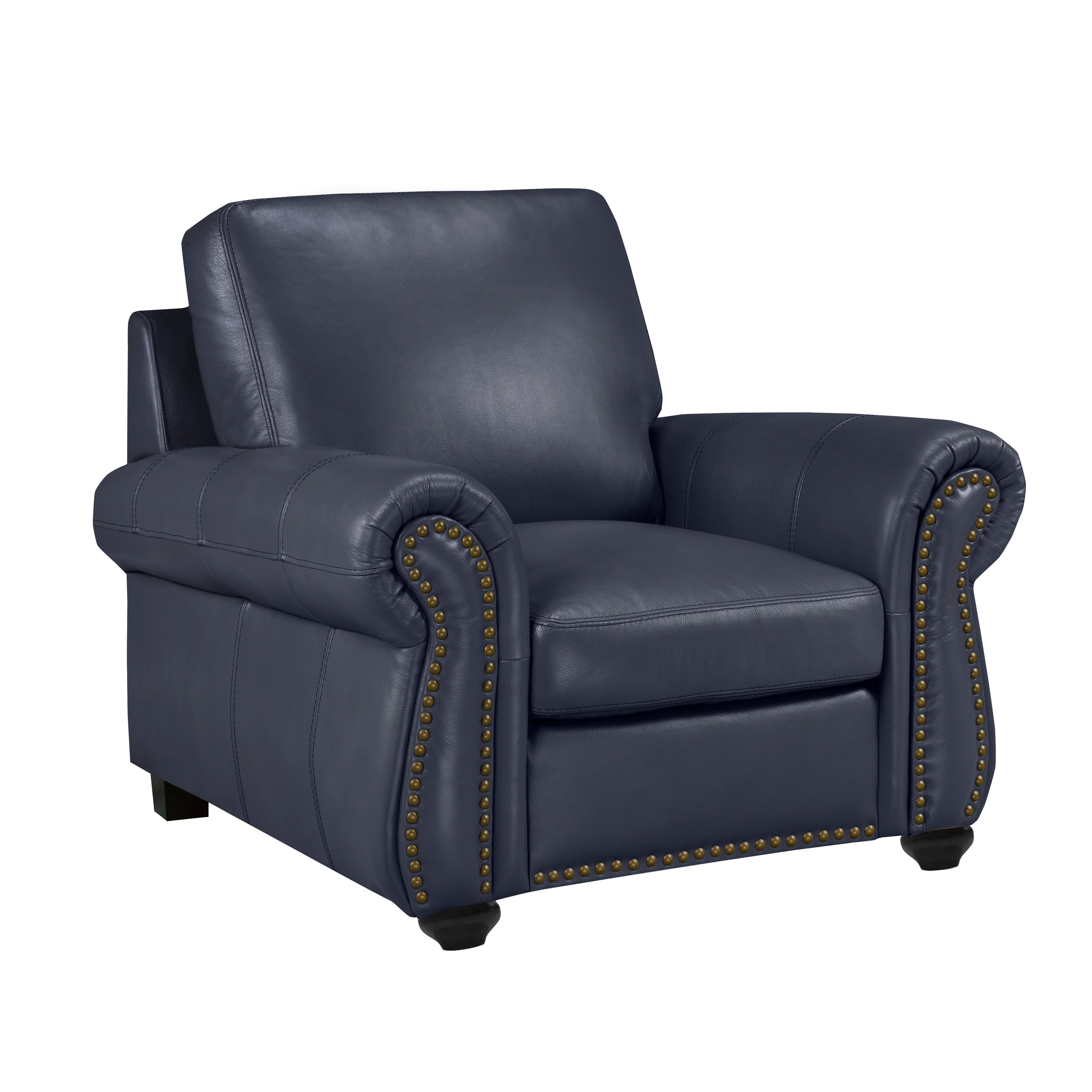 Whistler Sofa Series - Navy Genuine Leather