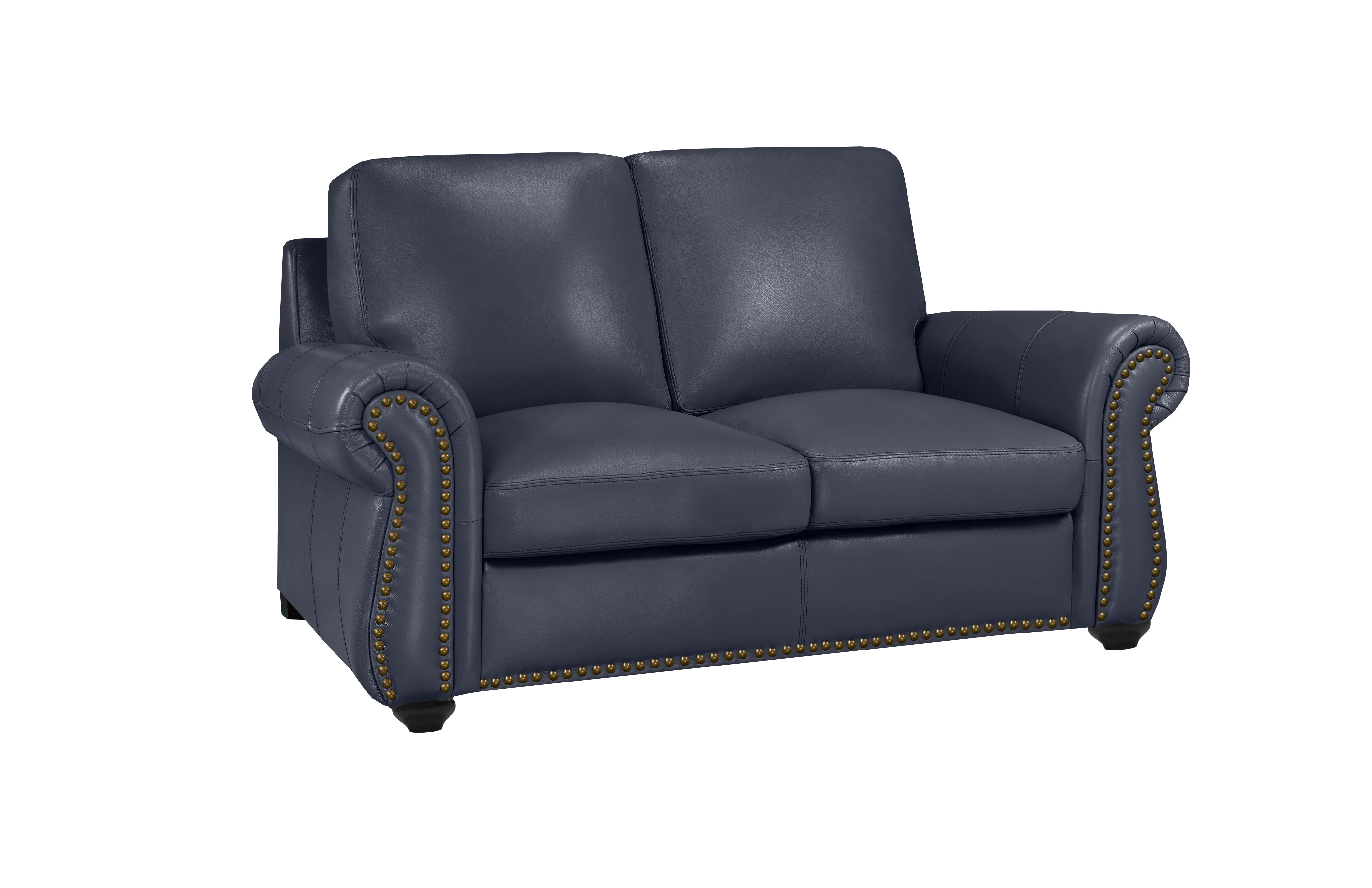 Whistler Sofa Series - Navy Genuine Leather