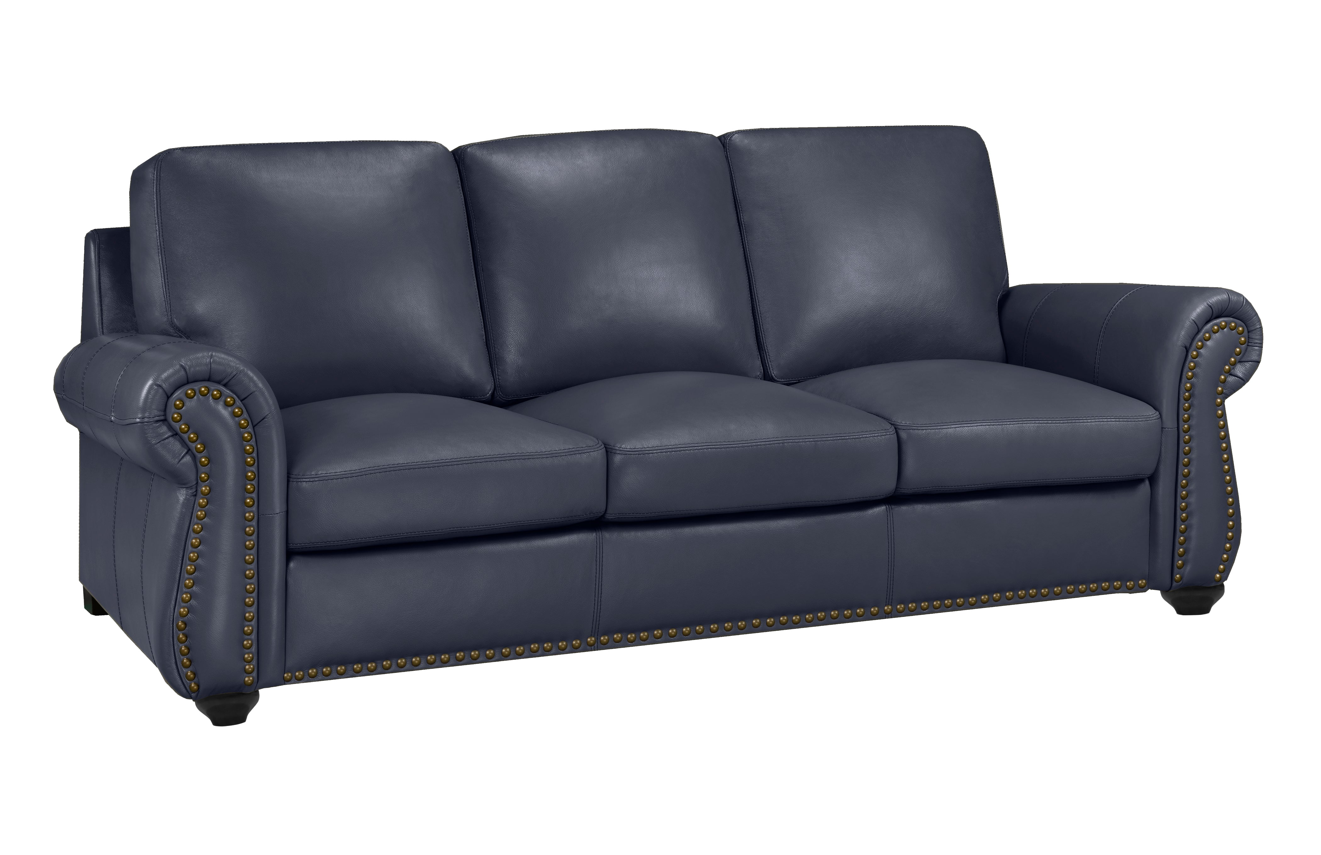 Whistler Sofa Series - Navy Genuine Leather