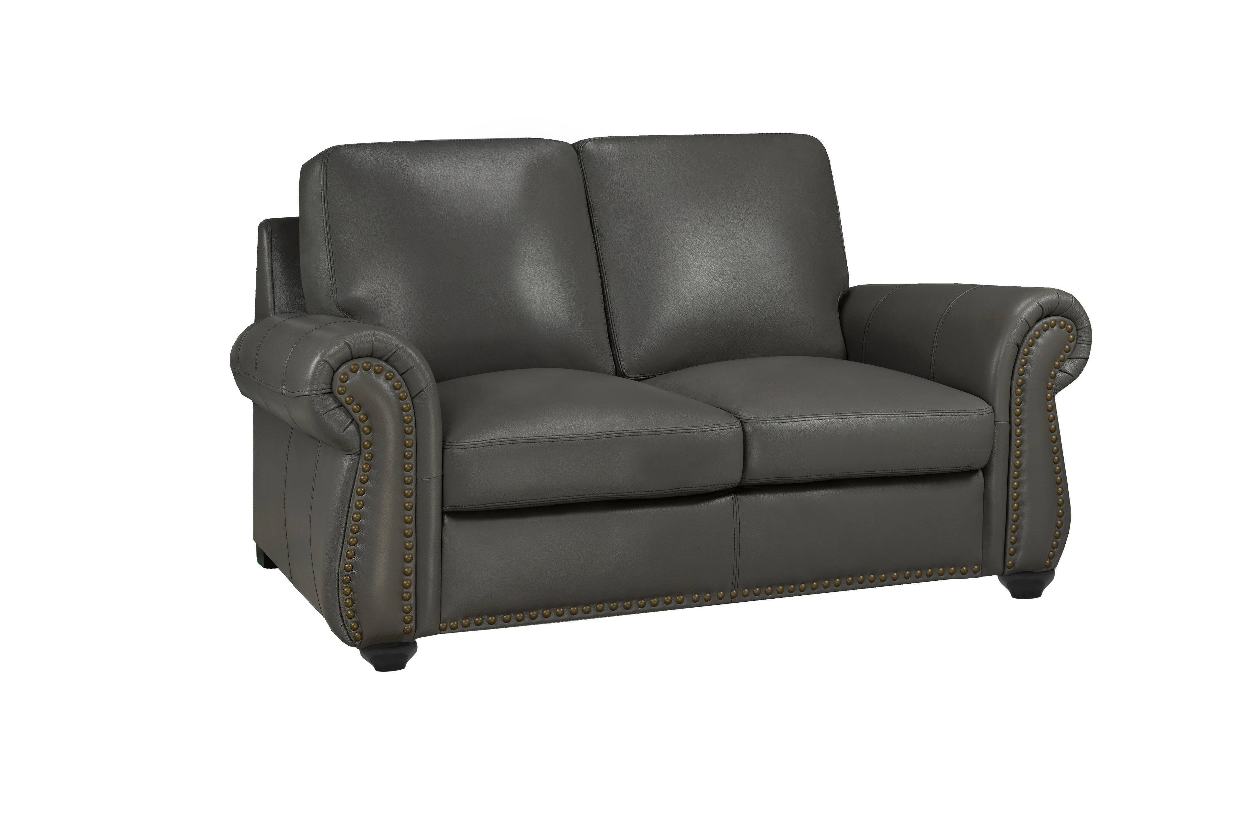 Whistler Sofa Series - Stone Grey Genuine Leather