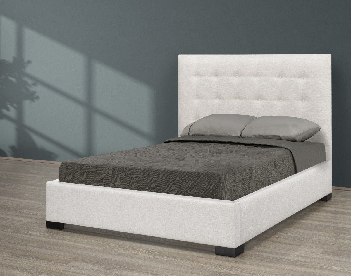 Medina Platform Bed - Ivory - CanadianFurniture.ca