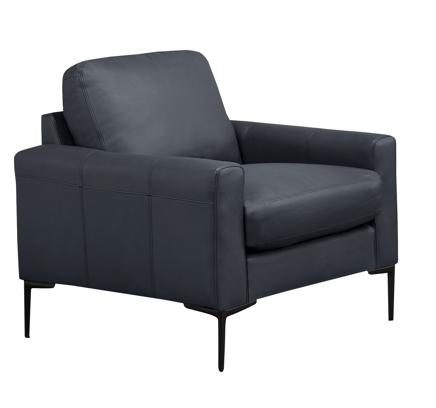 Vienna Chair - Navy Genuine Leather