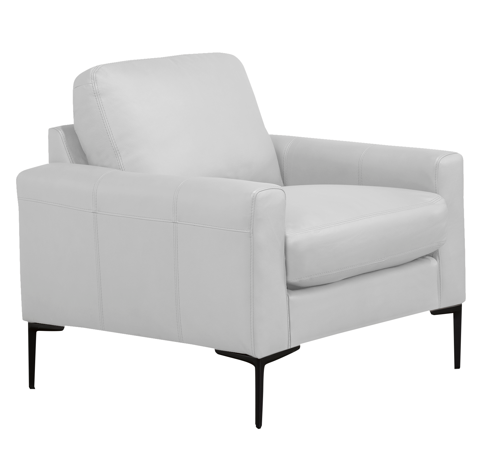 Off White Genuine Leather Chair Canadian Furniture