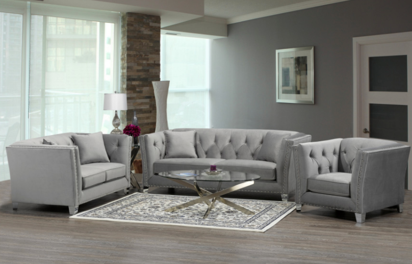 Yorkton Sofa Series - Grey - Canadian Furniture