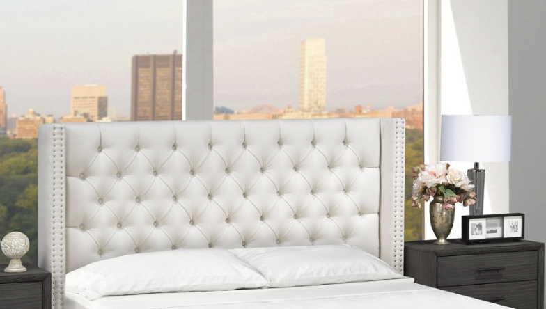 Tulita Headboard - Ivory Linen - Canadian Furniture