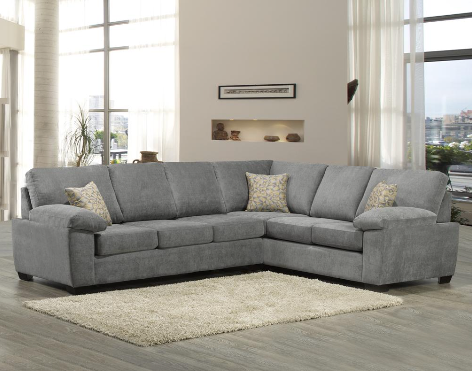 Heather Sectional - Grey - Canadian Furniture
