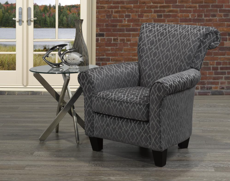 Caledon Accent Chair - Charcoal - Canadian Furniture