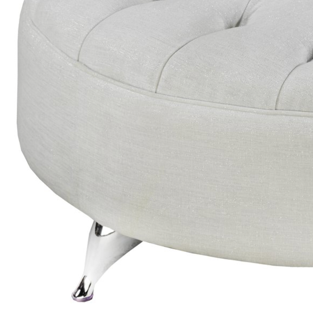 Roslin Ottoman - Cream - Canadian Furniture