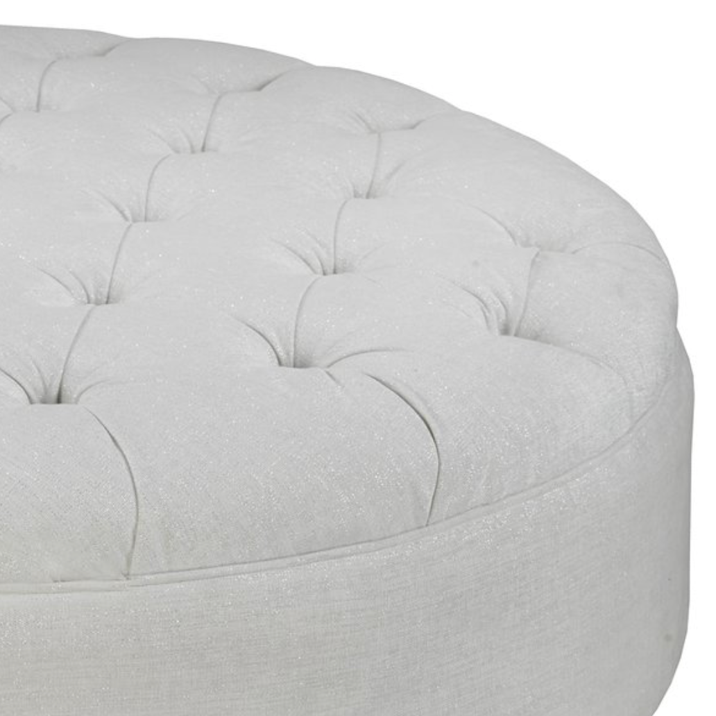 Roslin Ottoman - Cream - Canadian Furniture