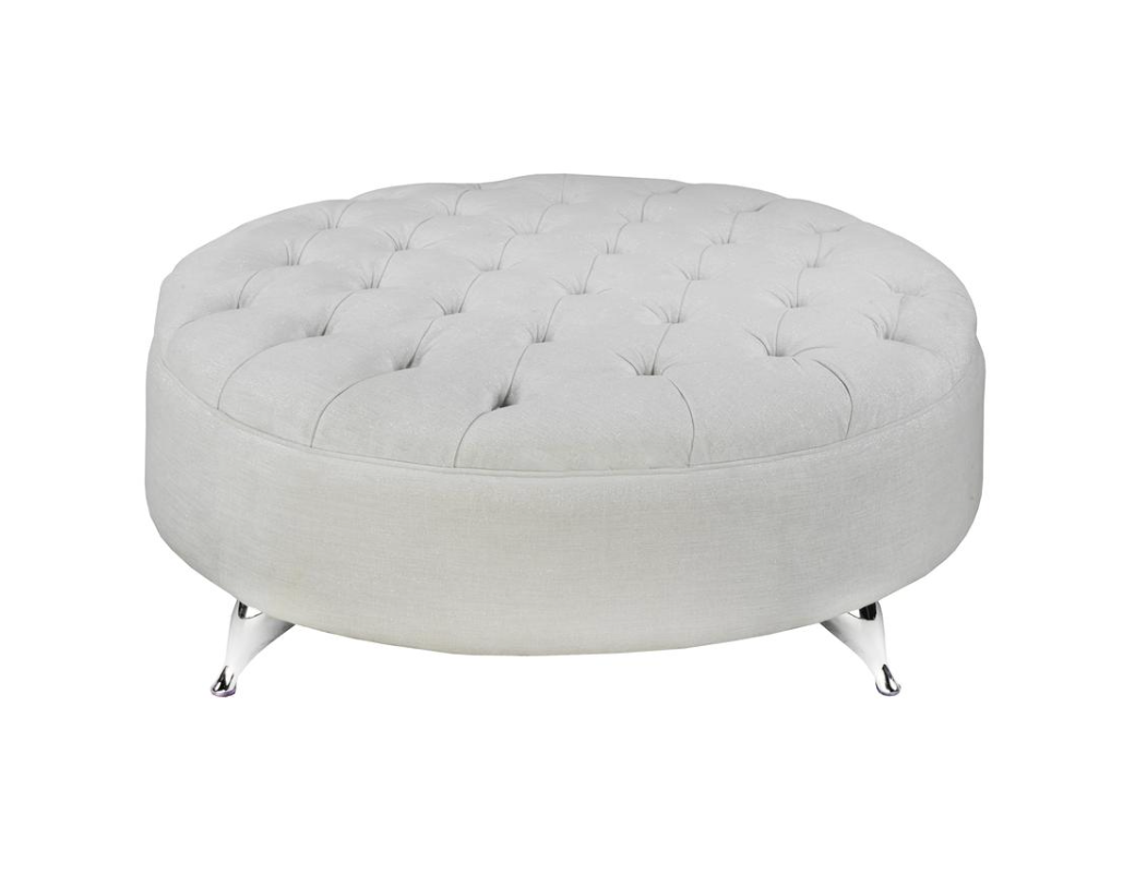 Roslin Ottoman - Cream - Canadian Furniture