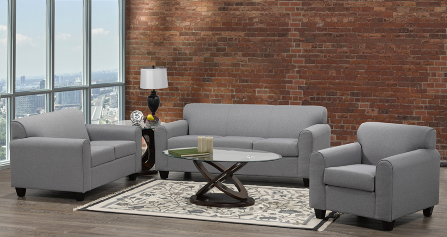 Troy Sofa Series - Grey