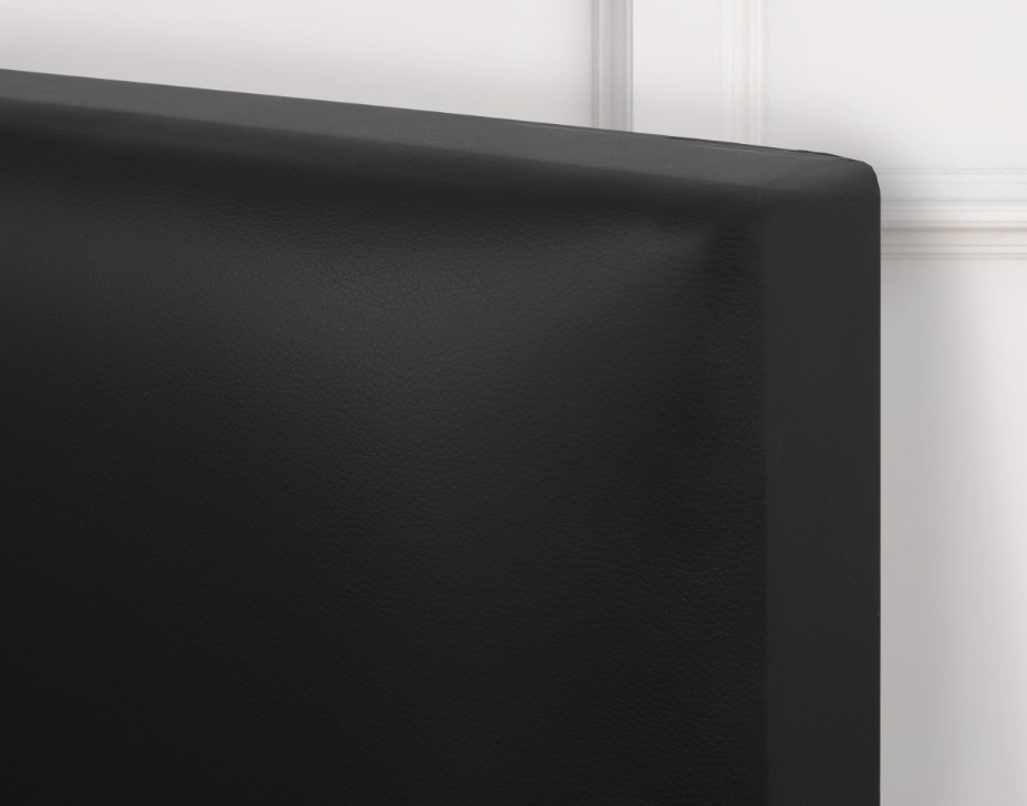Rosslyn Platform Bed - Black Leatherette