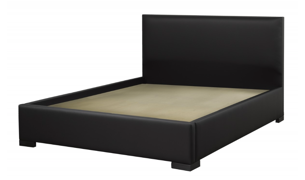 Rosslyn Platform Bed - Black Leatherette