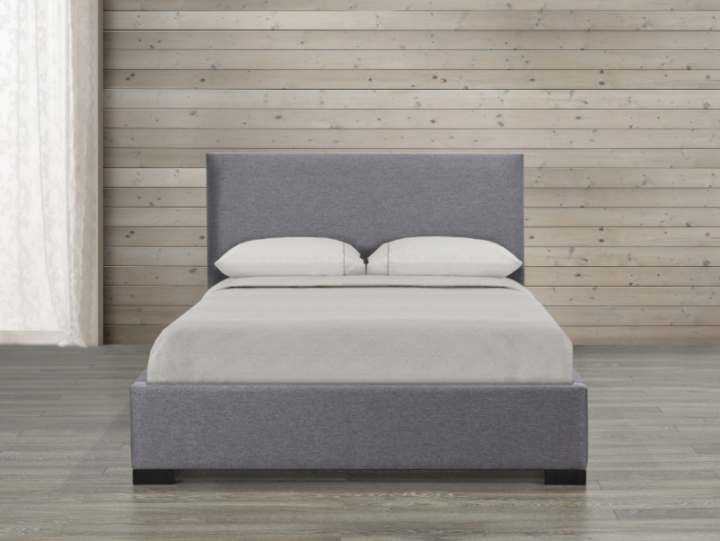 Neutral Grey Platform Bed Toronto Furniture