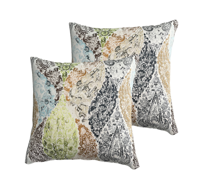Pattern 18” x 18” Toss Pillows (Set of 2)