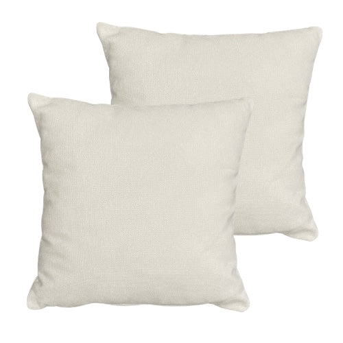 Ivory 18” x 18” Toss Pillows (Set of 2)