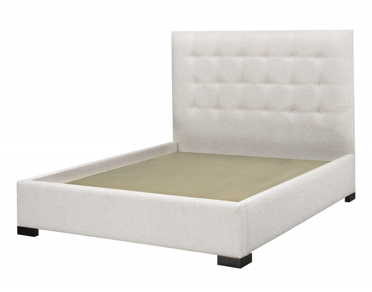 Medina Platform Bed - Ivory - CanadianFurniture.ca