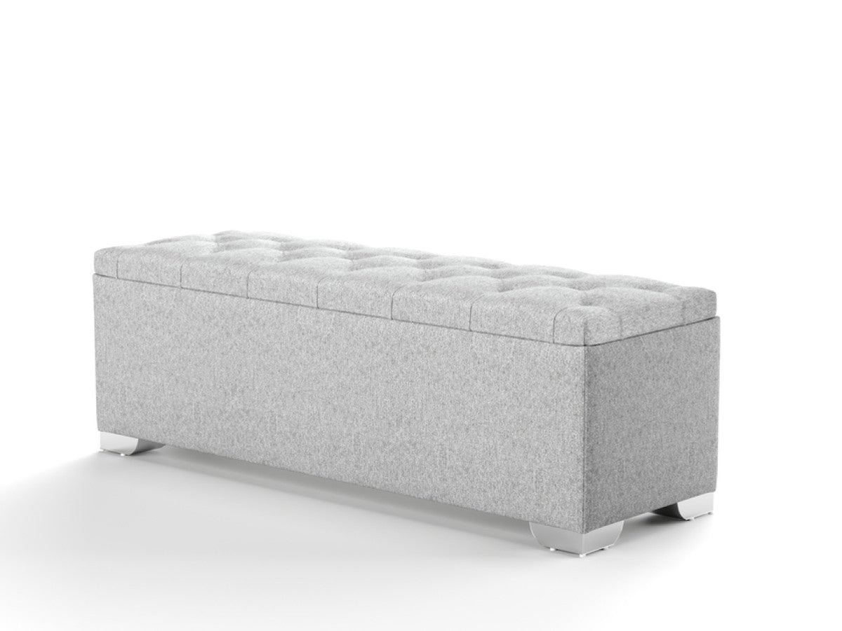 Halton Storage Bench - Grey