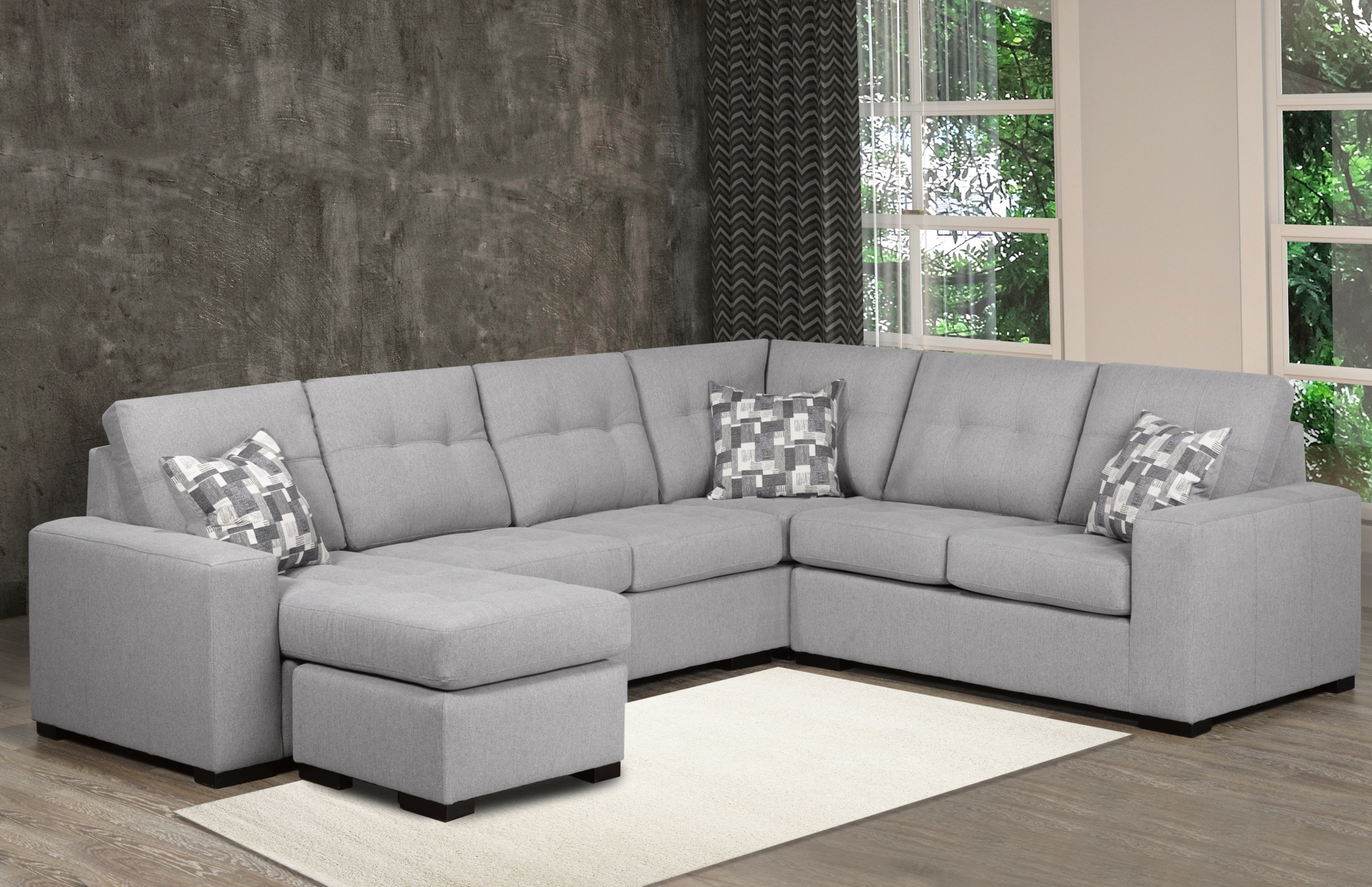 Sunderland Configurable Sectional - Grey