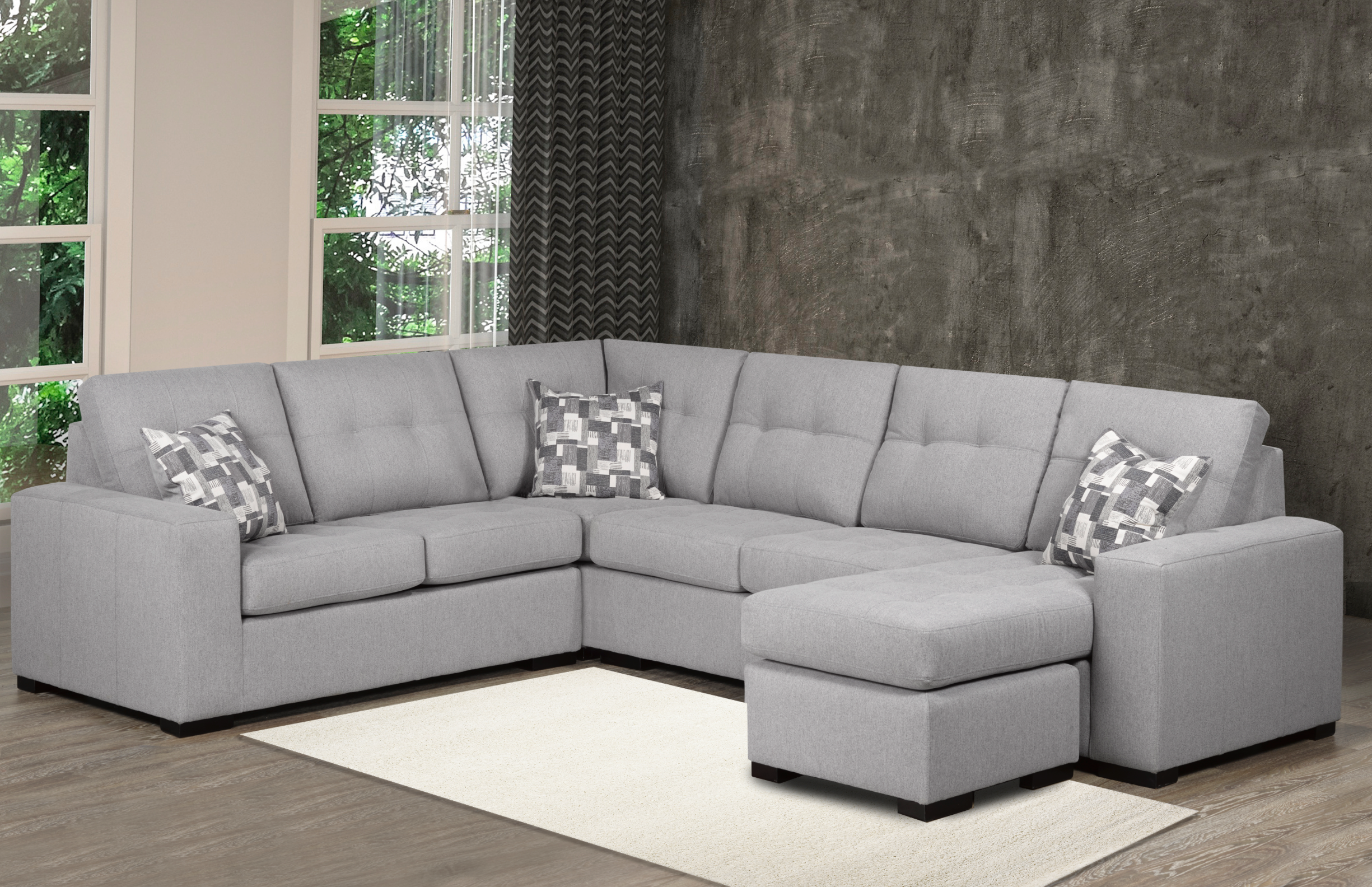 Sunderland Configurable Sectional - Grey