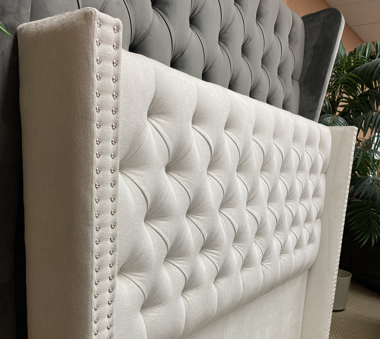 Tulita Headboard - Ivory Linen - Canadian Furniture