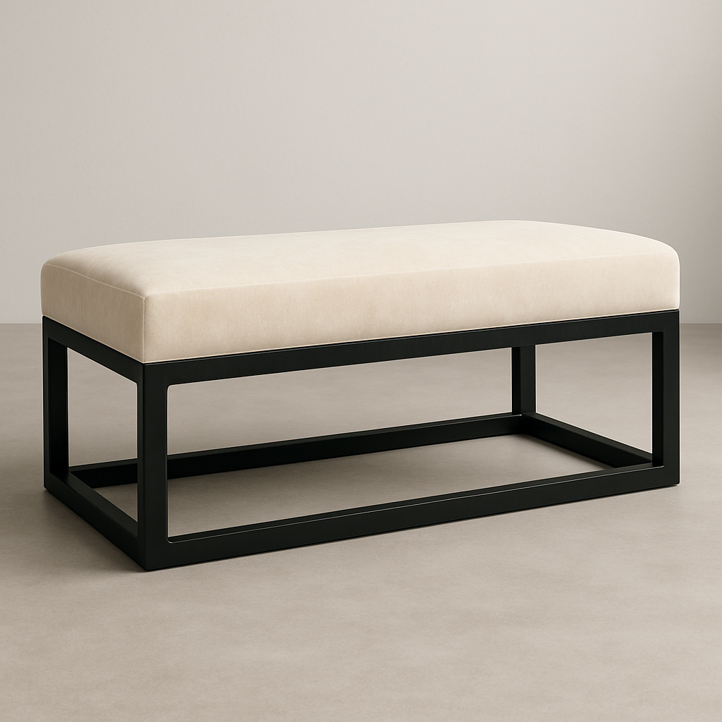 Vista Bench - Pearl Velvet