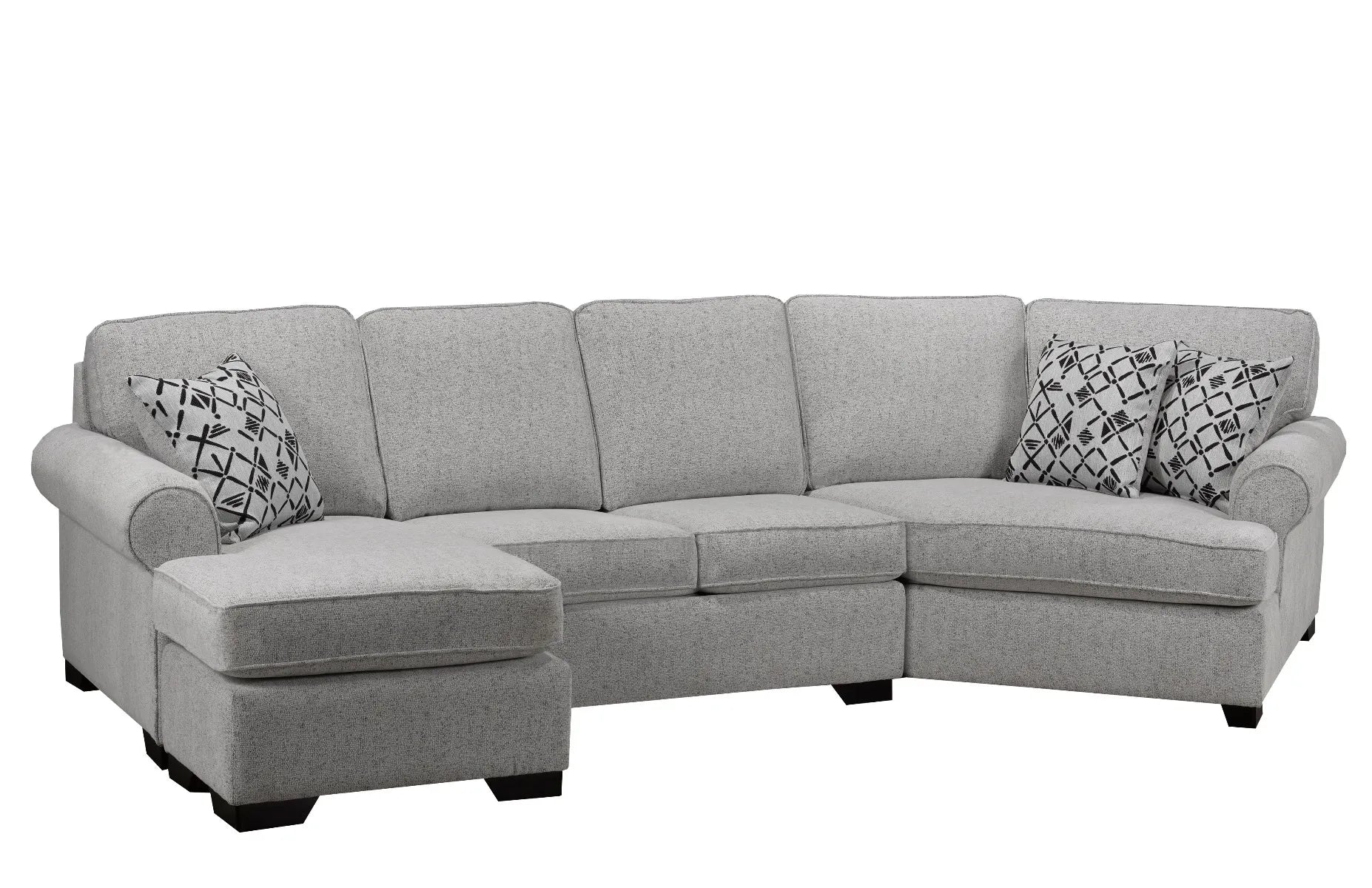 Loretto Cuddler Sectional - Light Grey