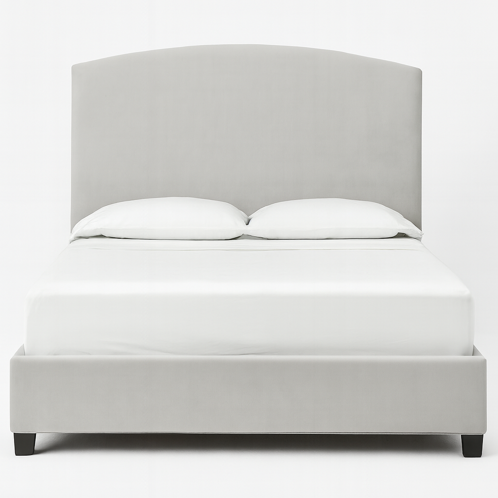 Patria Platform Bed - Grey Velvet