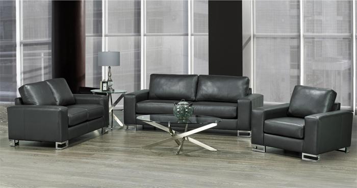 Keenan Sofa Series - Charcoal - Canadian Furniture