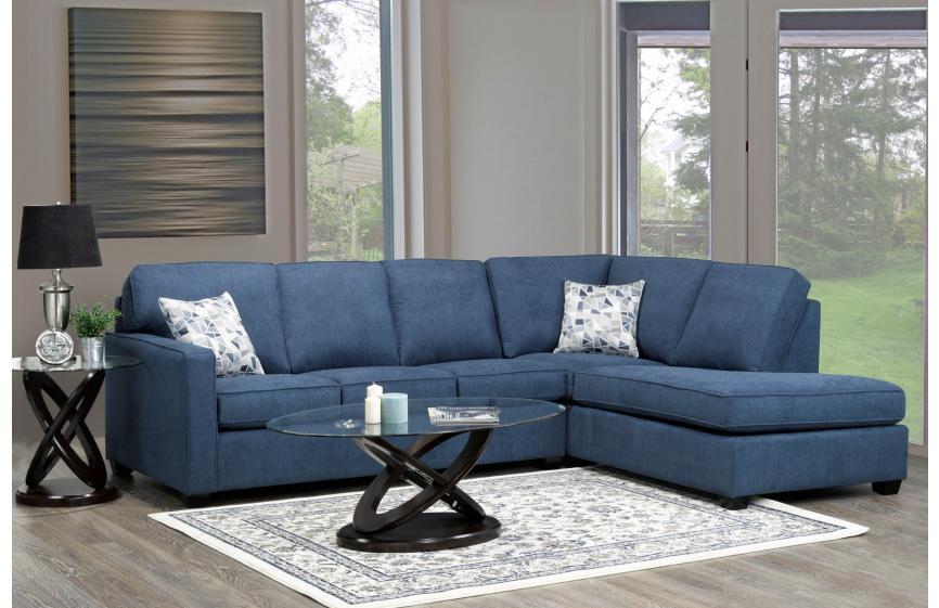 Sapphire Sectional - Blue - Canadian Furniture