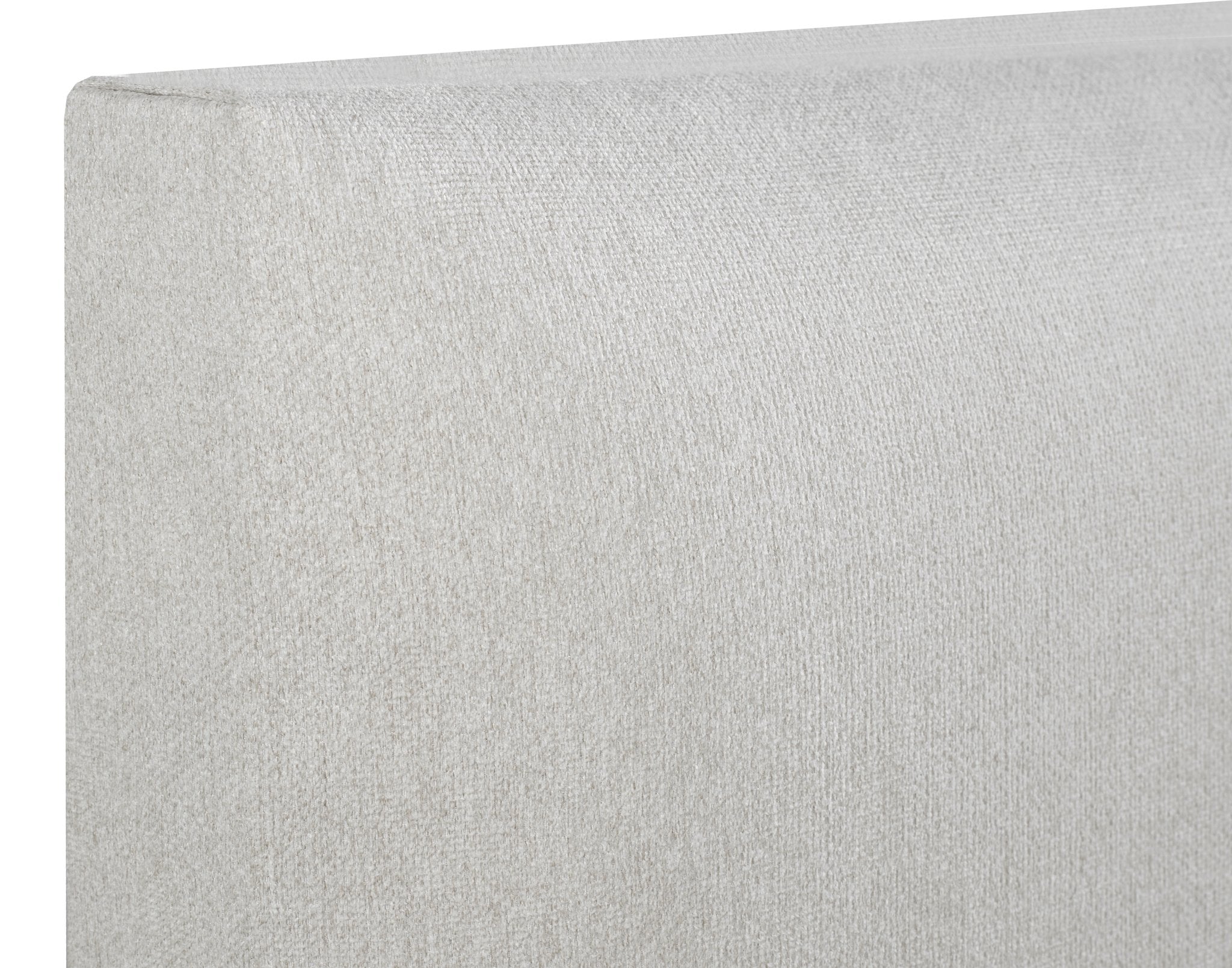 Sundre Platform Bed - Ivory Linen - Canadian Furniture
