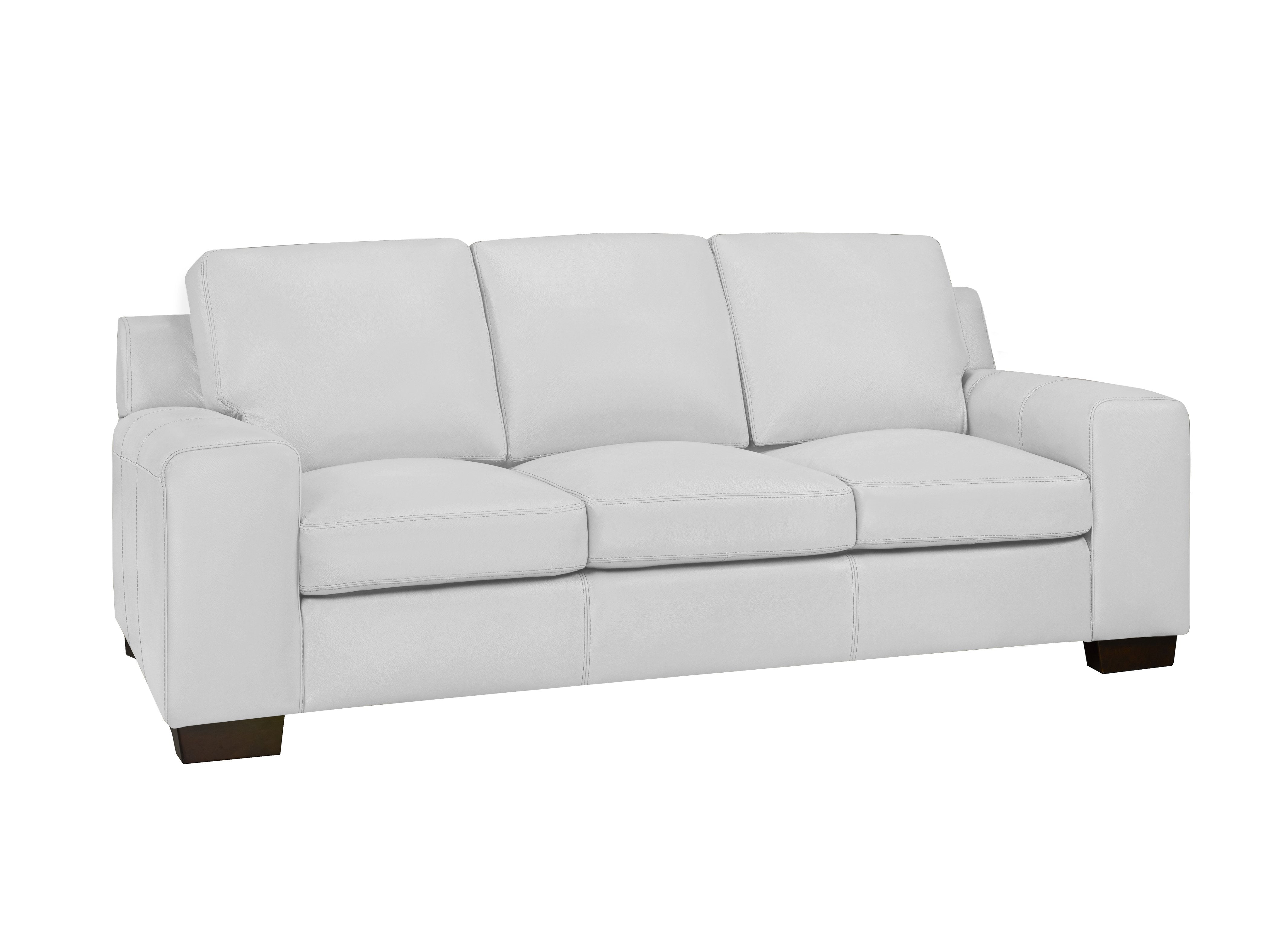 Vernon Sofa Series - Silver Grey Genuine Leather