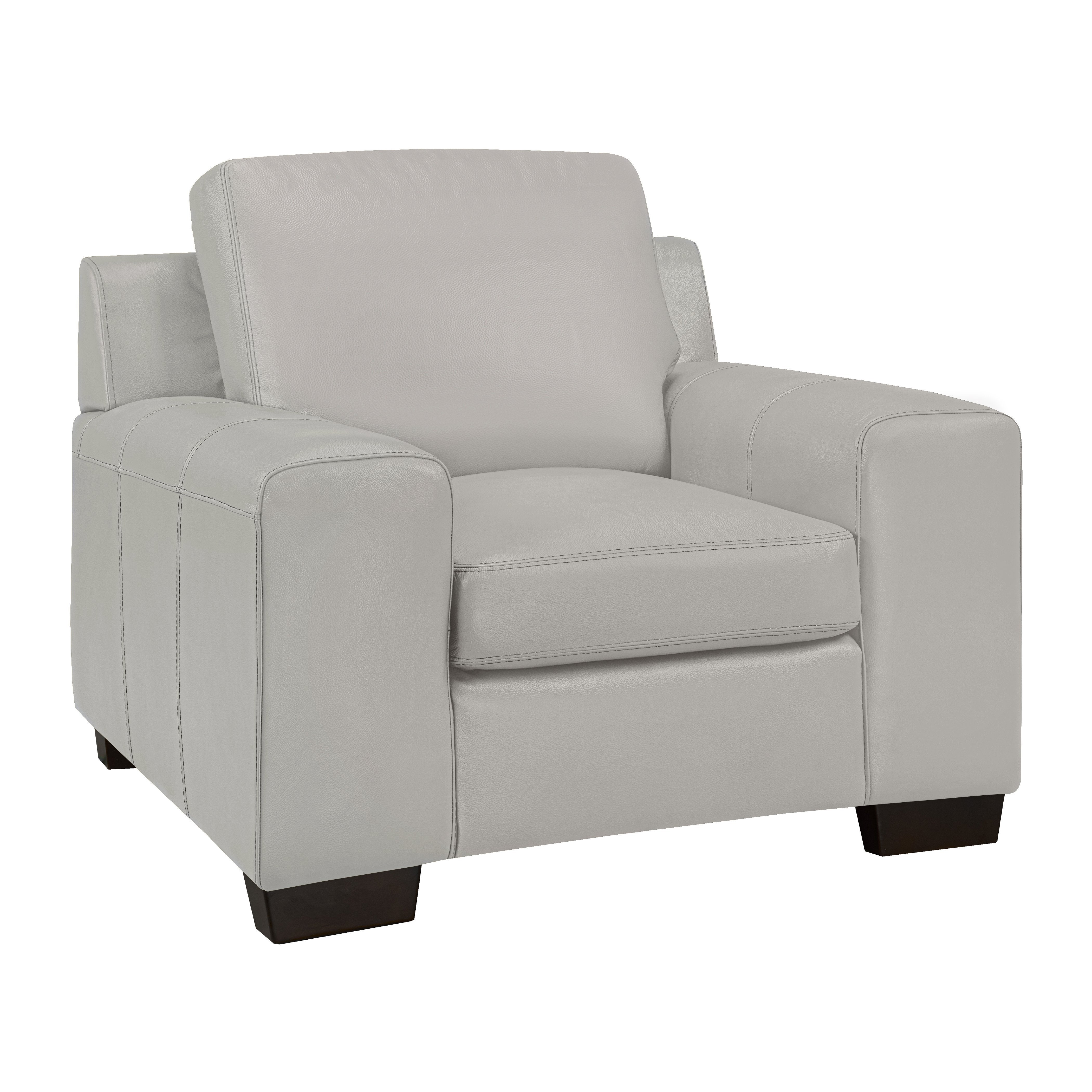 Vernon Sofa Series - Grey Genuine Leather - Canadian Furniture