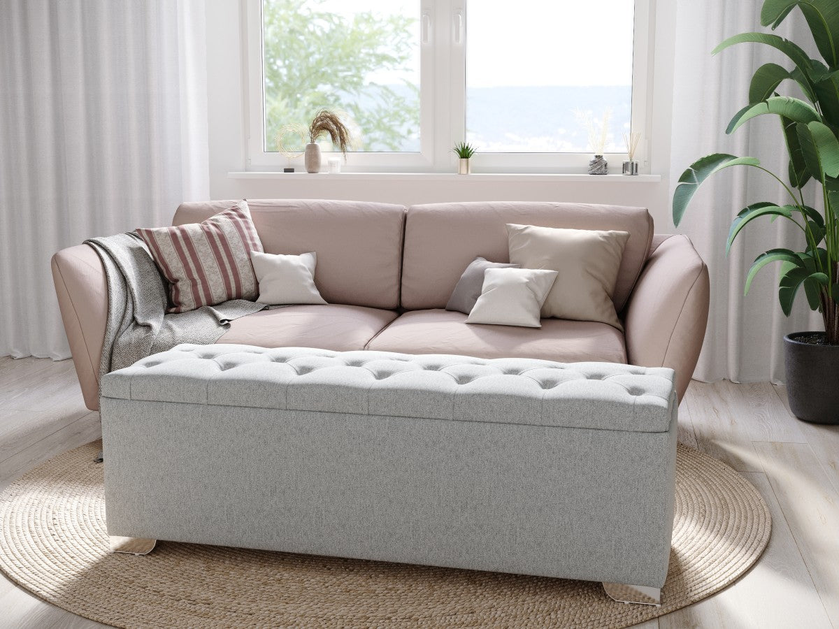 Halton Storage Bench - Grey