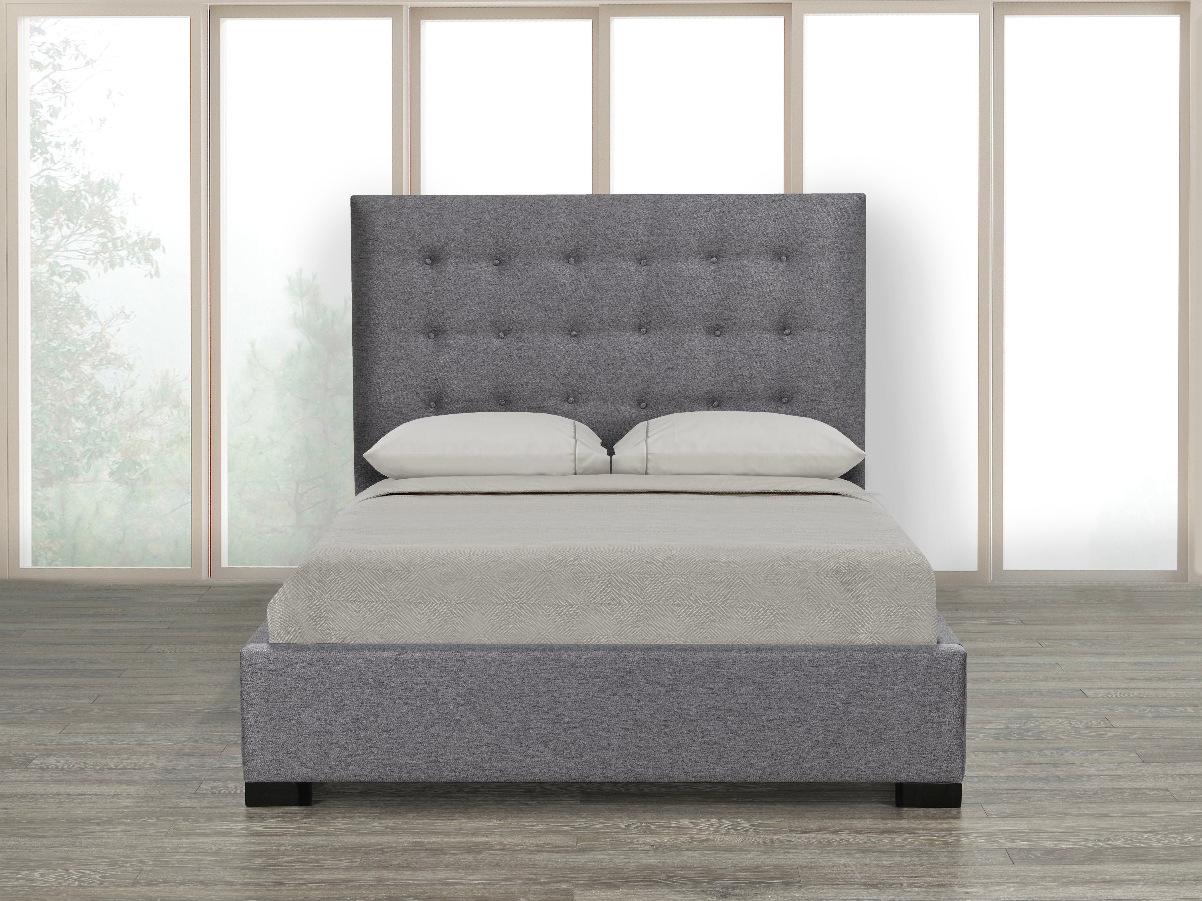 Medina Platform Bed - Grey - Canadian Furniture