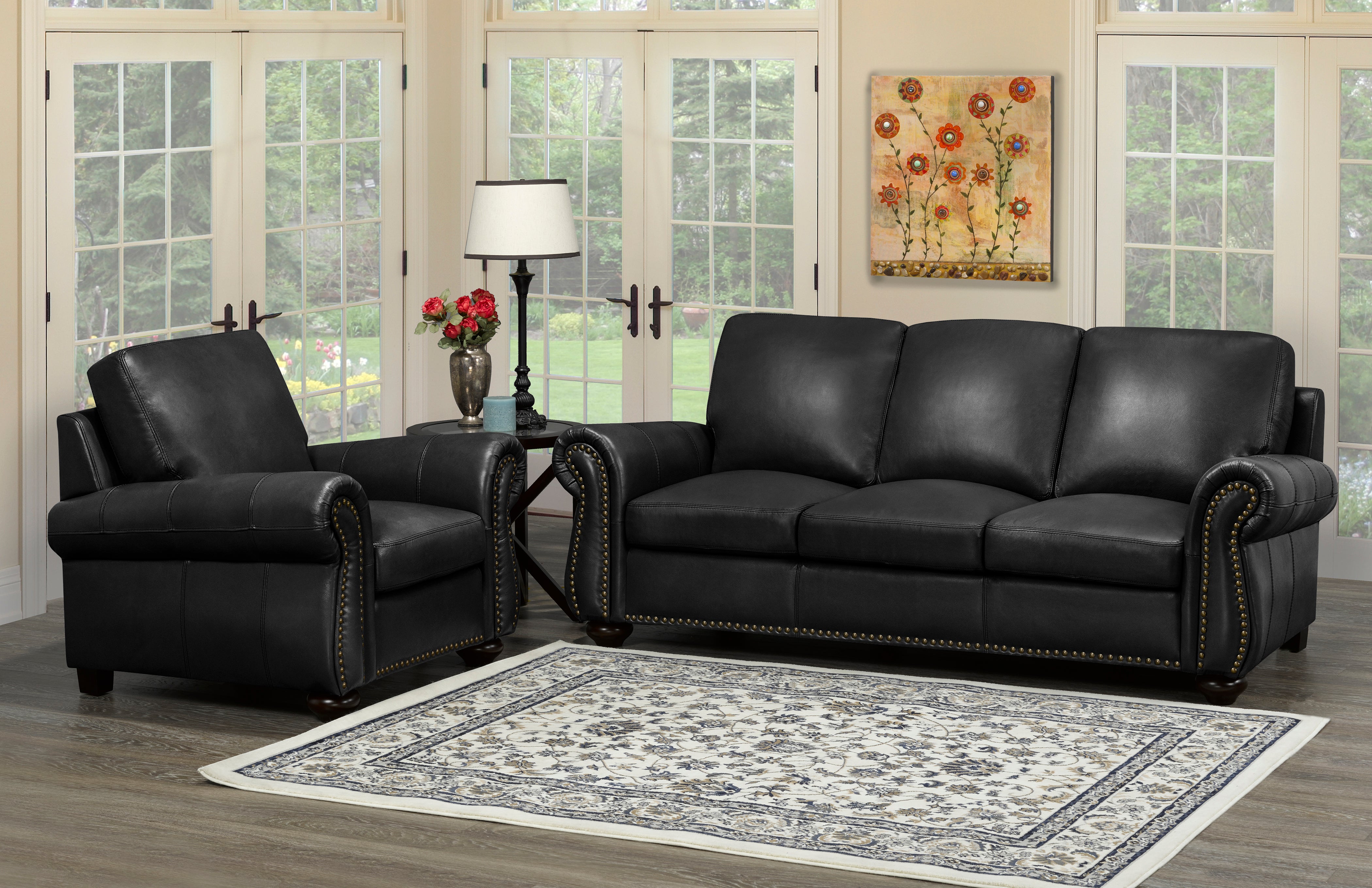 Whistler Sofa Series - Raven Genuine Leather